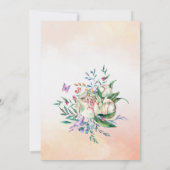 Pastel roze baby paardenmeester kaart (Achterkant)