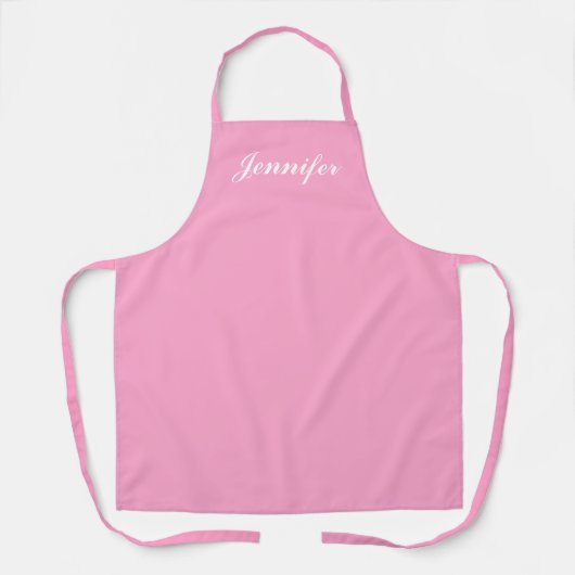 Pastel Roze bakkerij - Aangepaste keuken Schort (Voorkant)