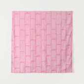 Pastel roze baksteen achtergrond wand textuur roze wandkleed (Voorkant (horizontaal))