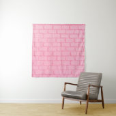 Pastel roze baksteen achtergrond wand textuur roze wandkleed (In situ)