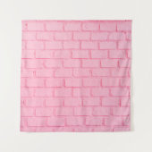 Pastel roze baksteen achtergrond wand textuur roze wandkleed (Voorkant)