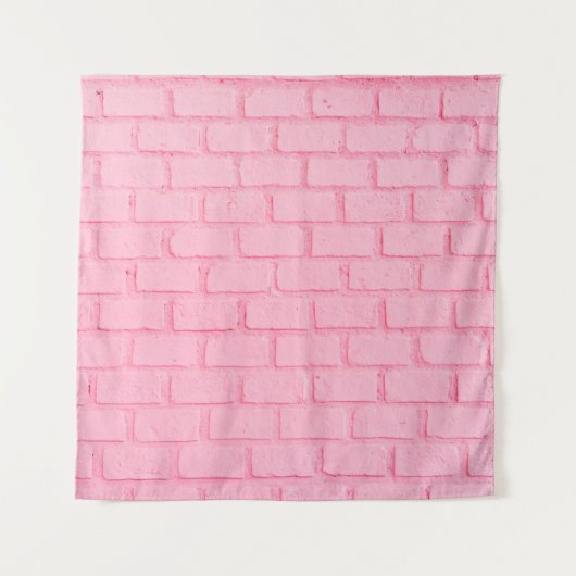 Pastel roze baksteen achtergrond wand textuur roze wandkleed (Voorkant)