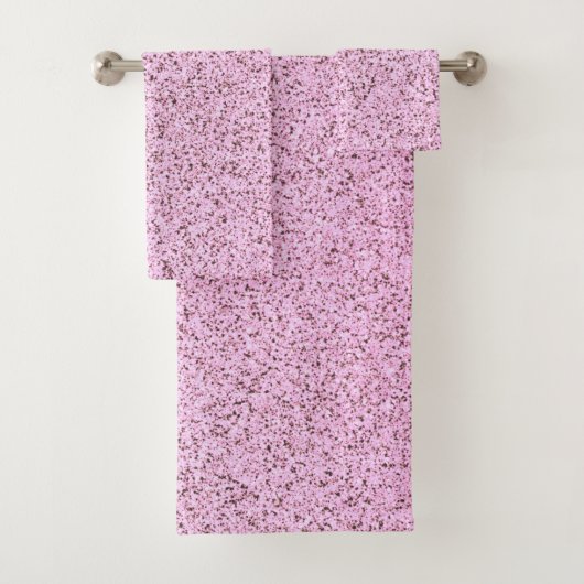 Pastel roze betontextuur bad handdoek (Insitu)
