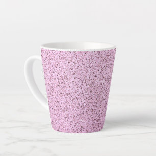 Pastel roze betontextuur latte mok