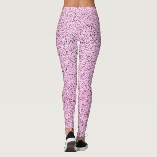 Pastel roze betontextuur leggings (Achterkant)