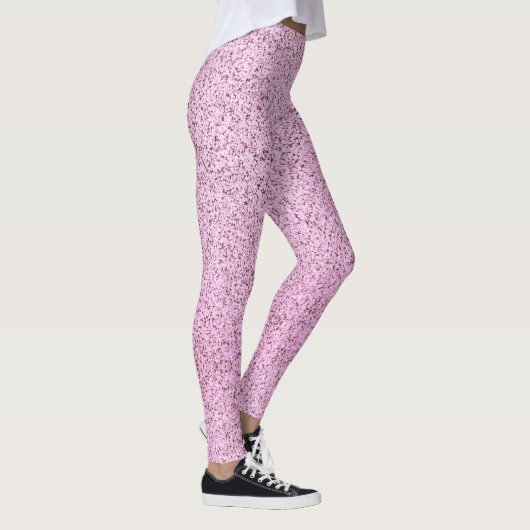 Pastel roze betontextuur leggings (Rechts)