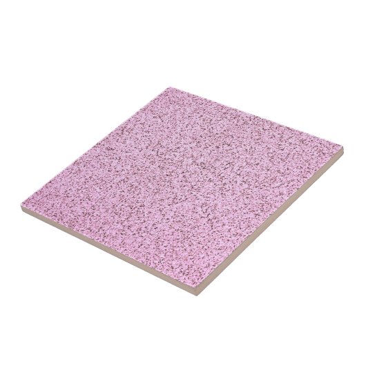 Pastel roze betontextuur tegeltje (Zijkant)