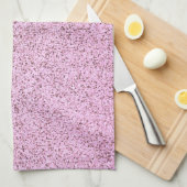 Pastel roze betontextuur theedoek (Quarter Fold)