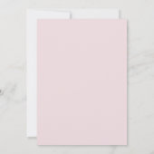 Pastel Roze Bladrijke Bruiloft Kaart (Achterkant)