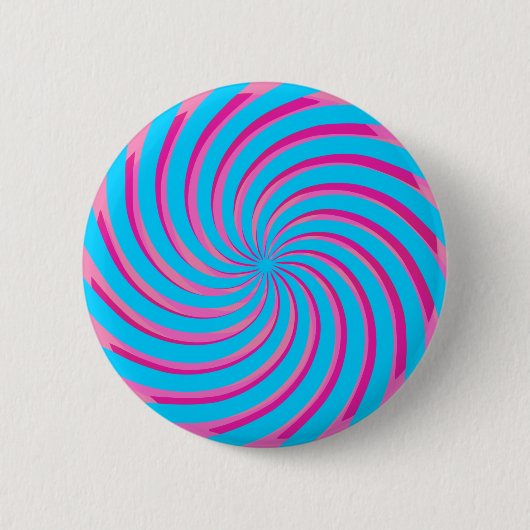 Pastel Roze Blauw Abstract Ronde Button 5,7 Cm (Voorkant)