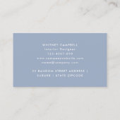 Pastel Roze & Blauw Abstract Trendy Monogram Moder Visitekaartje (Achterkant)