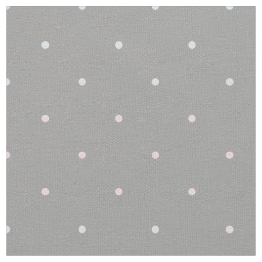 Pastel Roze Blauw Dot Patroon Stof (Close Up)