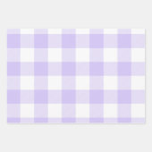 Pastel Roze Blauw en Paars Pasen Gingham Multi Inpakpapier Vel (Voorkant 3)