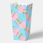 Pastel Roze Blauw Geruit Dango Favoriete Doos Bedankdoosjes (Voorkant)