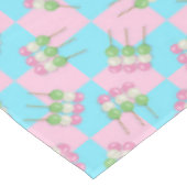 Pastel Roze Blauw Geruit Dango Tafelkleed (Gekanteld)