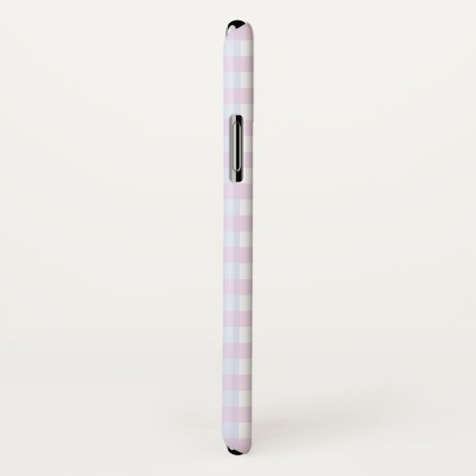 Pastel Roze Blauw Gingham Gepersonaliseerde Telefo Case-Mate iPhone Case (Achterkant / rechts)