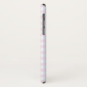 Pastel Roze Blauw Gingham Gepersonaliseerde Telefo Case-Mate iPhone Case (Achterkant/links)