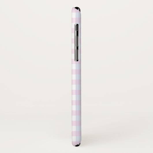 Pastel Roze Blauw Gingham Gepersonaliseerde Telefo Case-Mate iPhone Case (Achterkant/links)