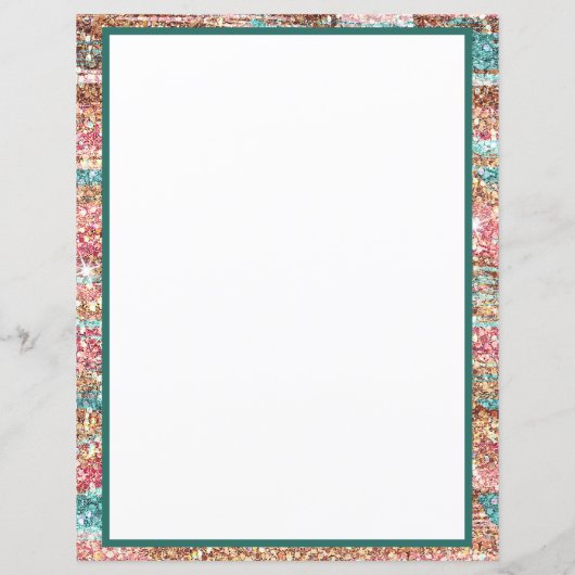  pastel roze blauw glitter gepersonaliseerd (Achterkant)