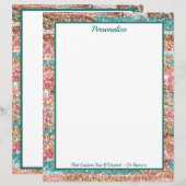  pastel roze blauw glitter gepersonaliseerd (Voorkant / Achterkant)