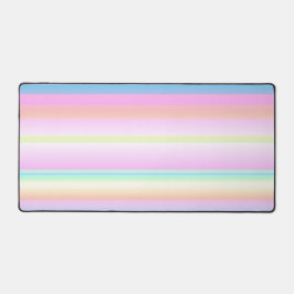 Pastel roze blauw schattig kleur gestreept bureaumat
