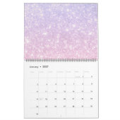 Pastel Roze Blauwe Glitterij     Kalender (Jan 2027)