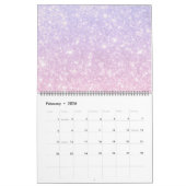Pastel Roze Blauwe Glitterij     Kalender (Feb 2026)