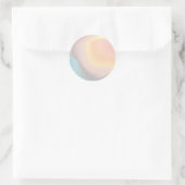 Pastel roze blauwe kleurrijke klassieke Sticker (Tas)