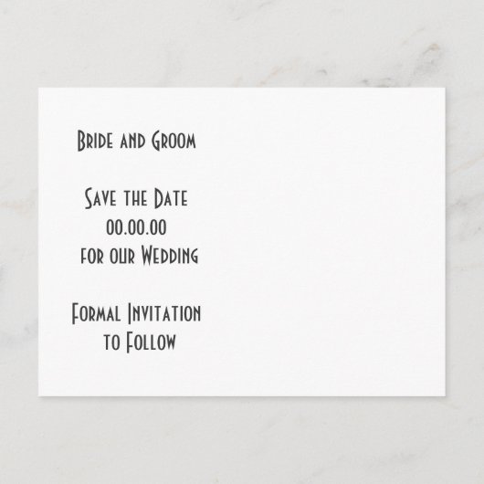 Pastel roze, blauwe pioenrozen bruiloft Save the D Aankondigingskaart (Achterkant)