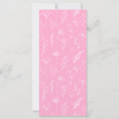 Pastel roze blauwgroen groen retro elegant bruilof (Achterkant)