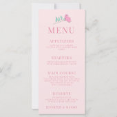 Pastel roze blauwgroen groen retro elegant bruilof (Voorkant)