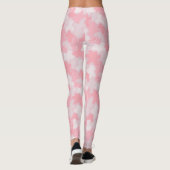 Pastel roze blobs patroon leggings (Achterkant)