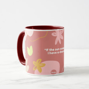 Pastel Roze Bloem Koffiemok Esthetische Bloem Mok