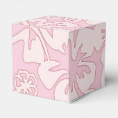 Pastel Roze Bloem Kunst Bedankdoosjes (Achterkant)