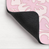 Pastel Roze Bloem Kunst Muismat (Hoek)