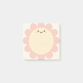 Pastel Roze Bloem Vormig Sticky Note Post It Note