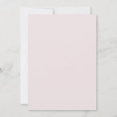Pastel Roze Bloem Wedding Kaart (Achterkant)
