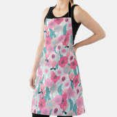 Pastel Roze Bloemen Abstract Patroon Schort (Insitu)