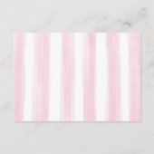 Pastel Roze Bloemen Baby Meisje Kleding Luier Raff Informatiekaartje (Achterkant)
