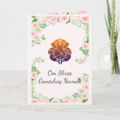 Pastel Roze Bloemen Indiase Trouw (Voorkant)