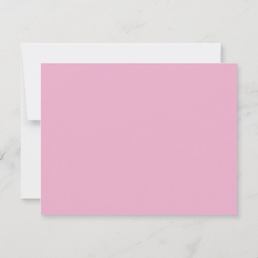 Pastel Roze Bloemen Romantisch Save The Date Kaart (Achterkant)