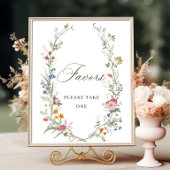 Pastel Roze Bloemen Wildflower Favorieten Teken Poster