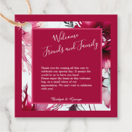 Pastel roze bloemenbruiloft abstract roos bedankjes labels