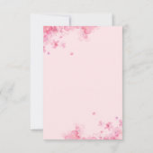 Pastel roze bloemenzachte waterverf 21e Verjaardag Kaart (Achterkant)