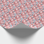 Pastel roze bloemig naadloos patroon. cadeaupapier (Hoek)