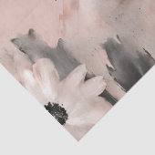 Pastel Roze Blos Blad Bloemen Tissuepapier (Detail)