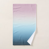 Pastel Roze & Blue Gradient Indigo Roos Ombre Bad Handdoek (Handdoek)