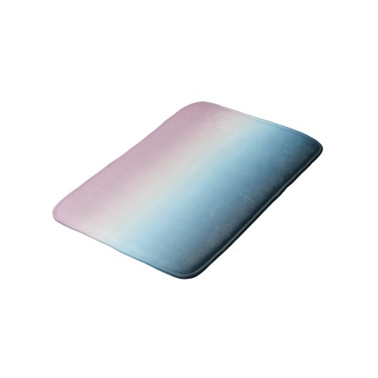 Pastel Roze & Blue Gradient Indigo Roos Ombre Badmat (Gekanteld)