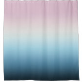 Pastel Roze & Blue Gradient Indigo Roos Ombre Douchegordijn (Voorkant)