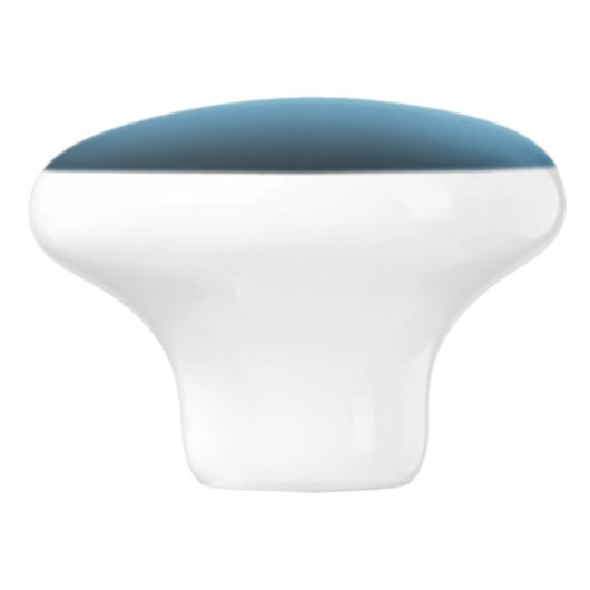 Pastel Roze & Blue Gradient Indigo Roos Ombre Keramische Knop (Zijkant)